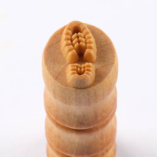 MKM Left Boot Print 1.5cm wood stamp